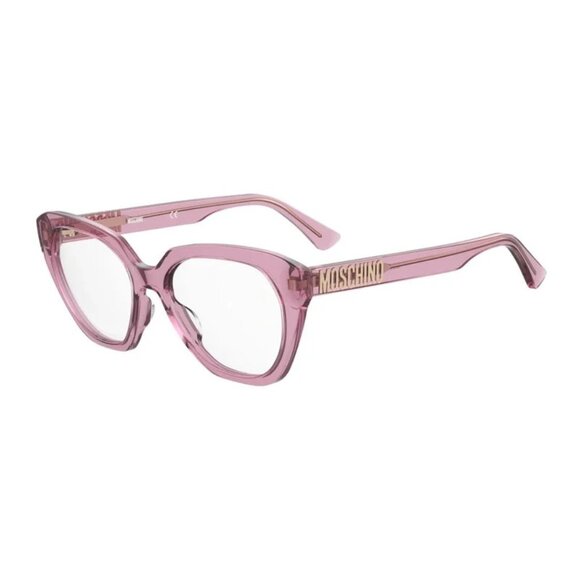 NEW MOSCHINO EYEGLASSES PINK CAT EYE WOMEN EYEWEAR MOSCHINO MOS628 0MU1 00